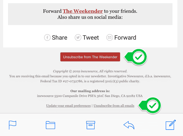 unsub mobile inewsource weekender 1