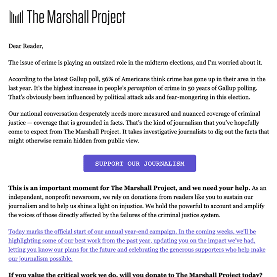 Marshall Project NewsMatch 2022