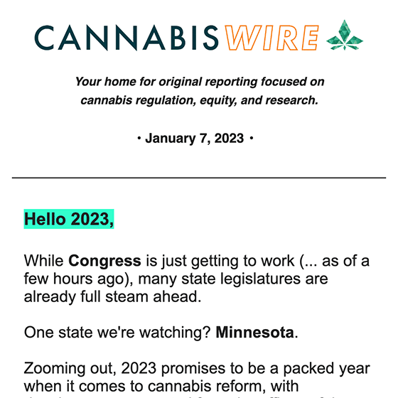 Cannabis Wire Weekly 2023