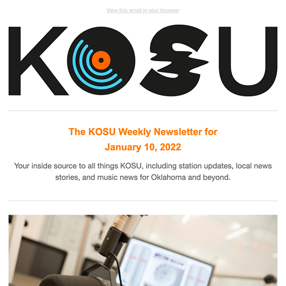 KOSU Weekly Newsletter 2023