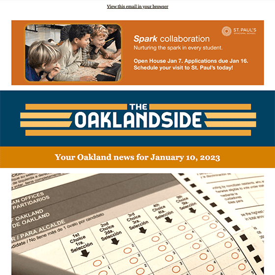 Oaklandside Daily Newsletter 2023