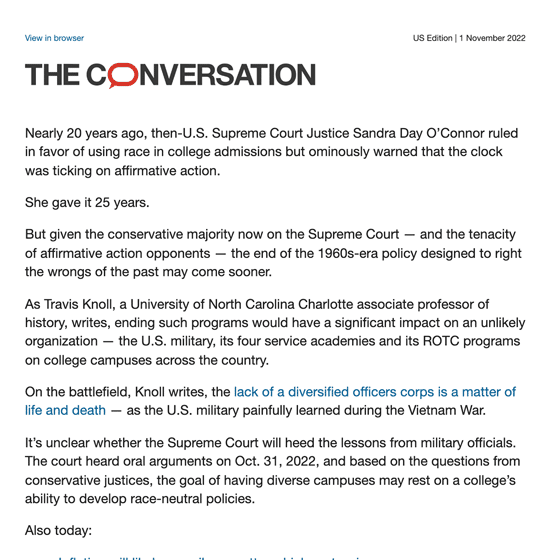 The Conversation US Daily Newsletter