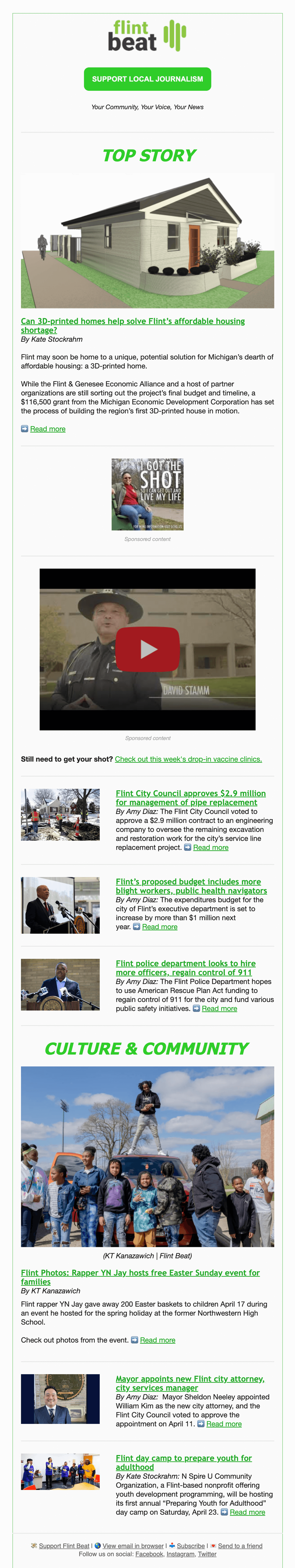 Flint Beat Weekly Newsletter 2022