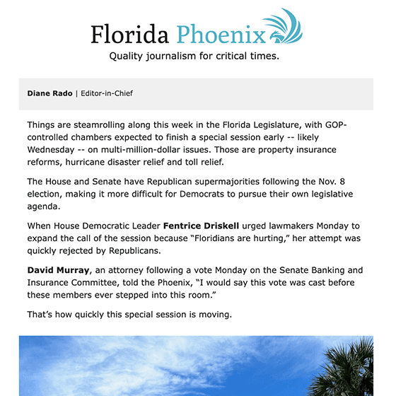 Florida Phoenix Daily Newsletter 2022