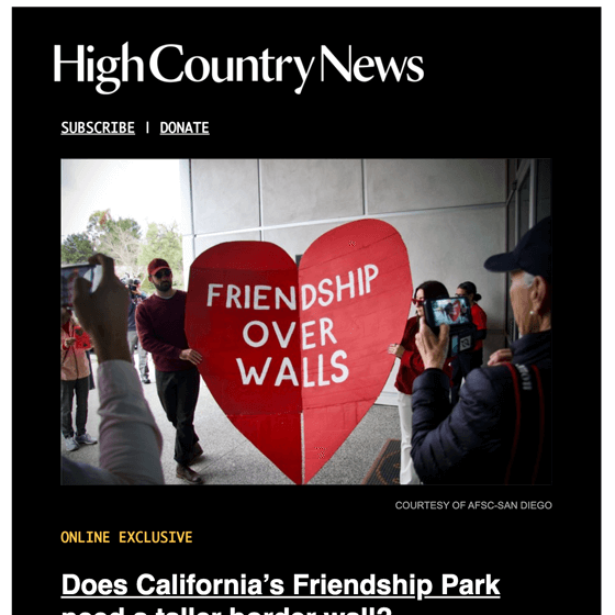 High Country News Weekly Newsletter 2023
