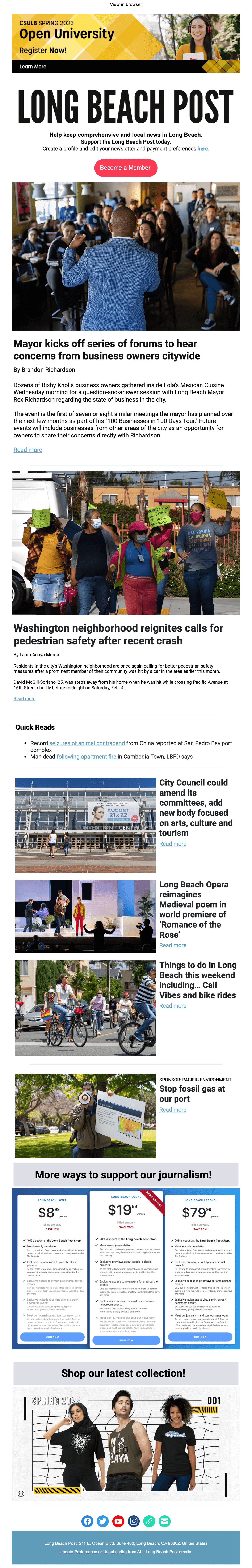 Long Beach Post Daily Newsletter 2023