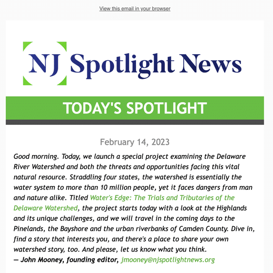 NJ Spotlight Today's Spotlight 2023