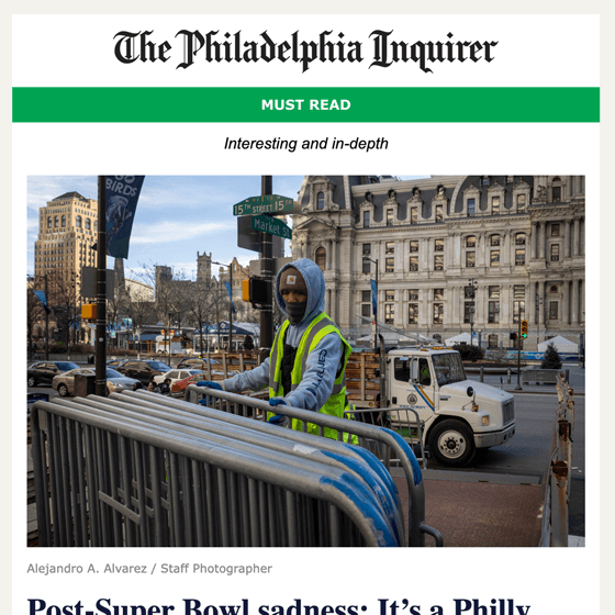 Philadelphia Inquirer Must-Read 2023