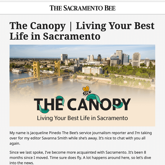 Sacramento Bee The Canopy May 2023