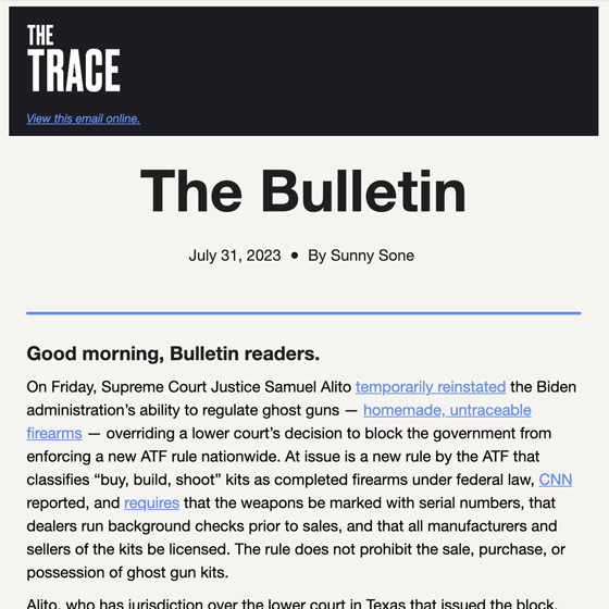 The Trace Bulletin Newsletter August 2023